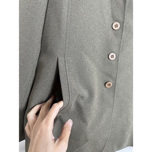 Francess & Rita Women's Blazer Jacket Light Olive Size‎ 12 Lined Y2K Style - Picture 4 of 11